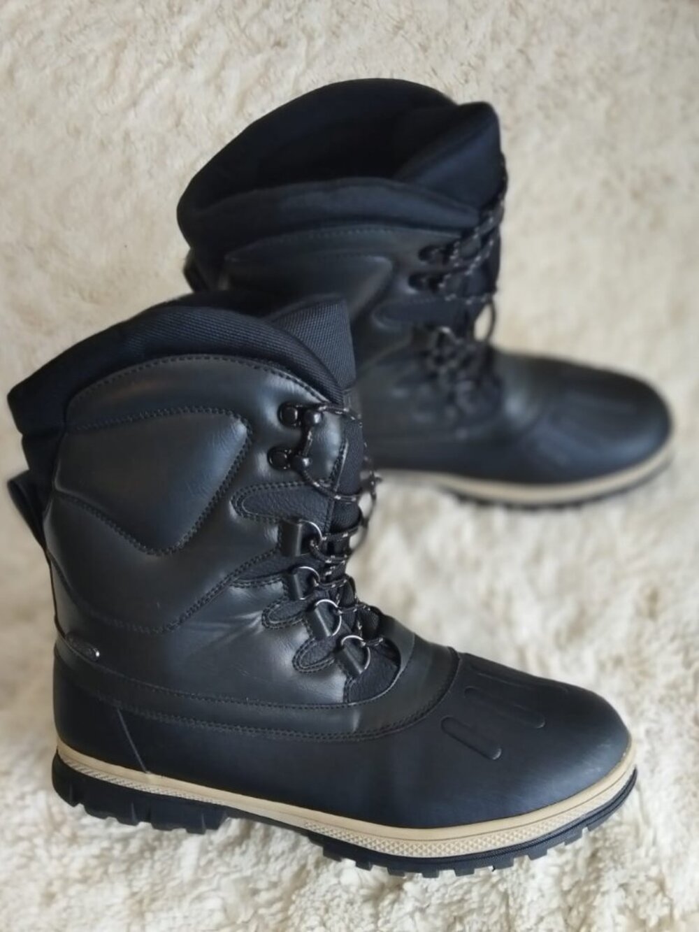 Mountain Warehouse Mens Black IsoDry Waterproof Insulated Snow Boots US 11 EU 44